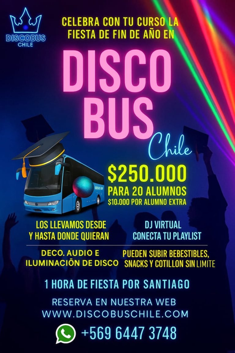 fiestas de graduacion en discobus, discobus santiago, fiestas de gala discobus